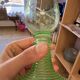 Set of 6 Alsatian crystal stem glasses in ouraline – Röme style