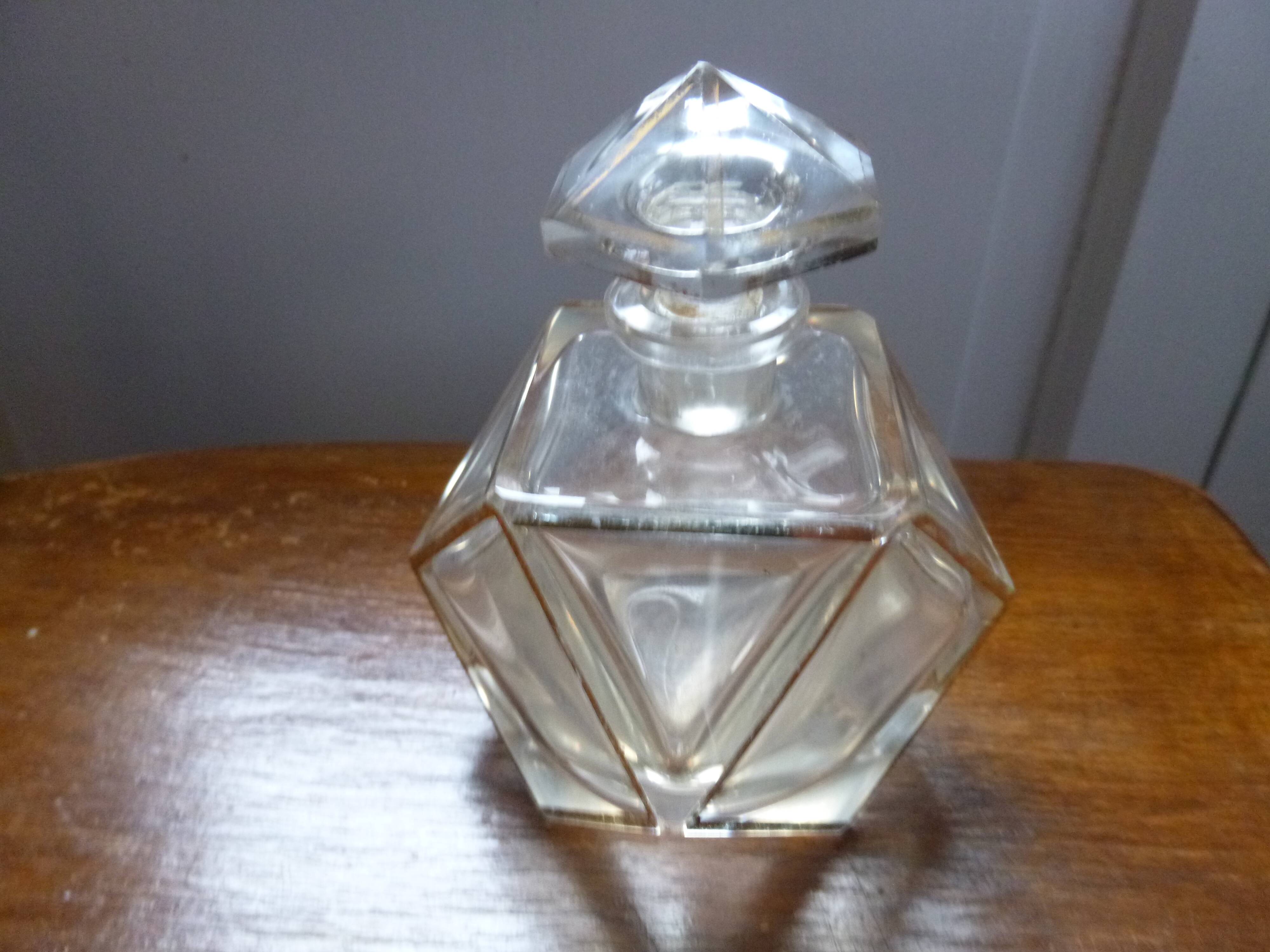 Antique crystal perfume bottle