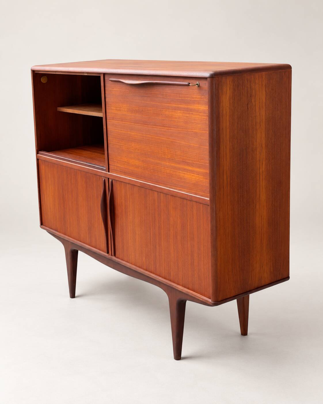 Vintage teak bar cabinet – 1960s