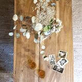 Old coffee table in solid wood