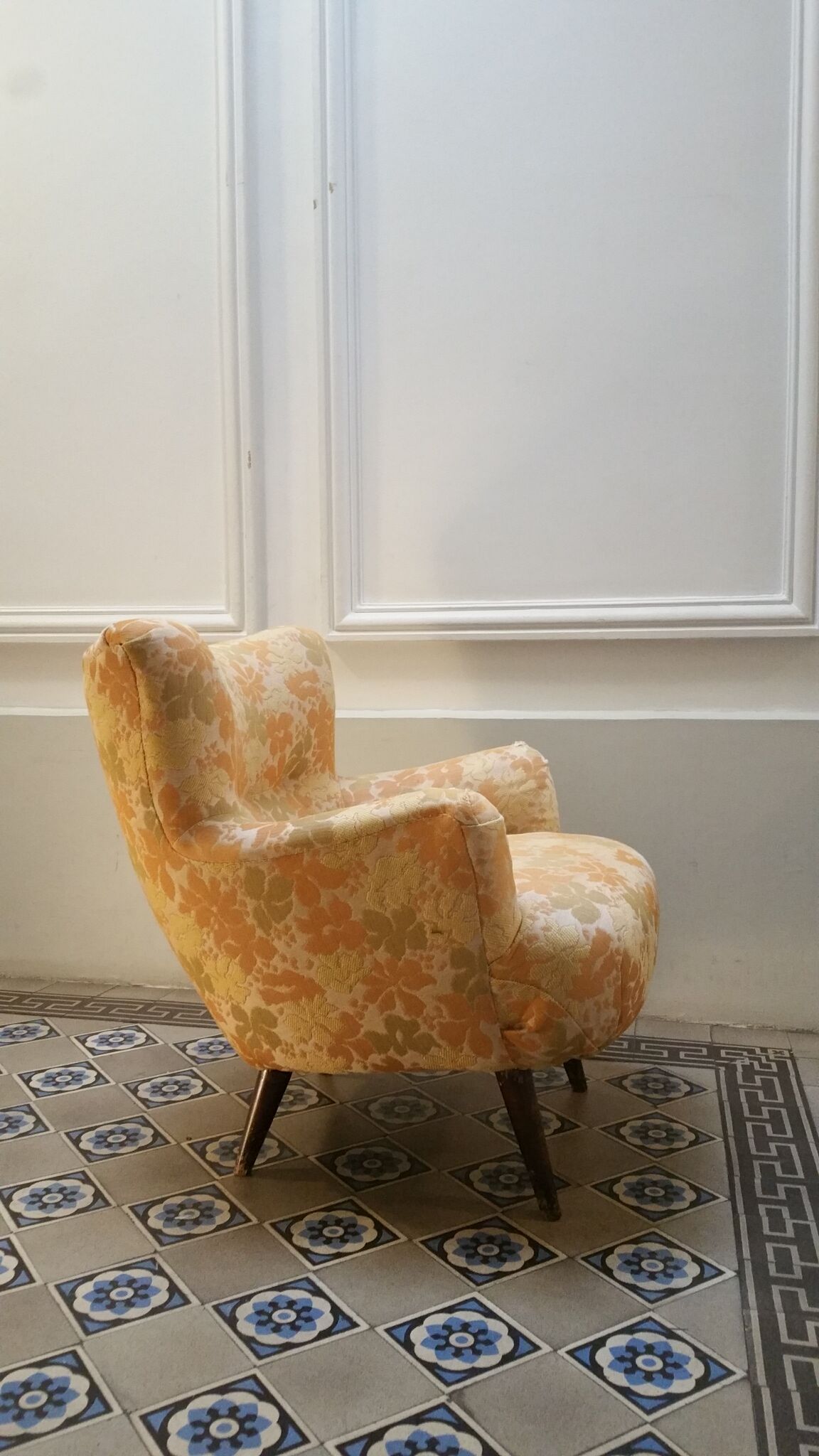 Pair of chairs design organic vintage 50s 60s