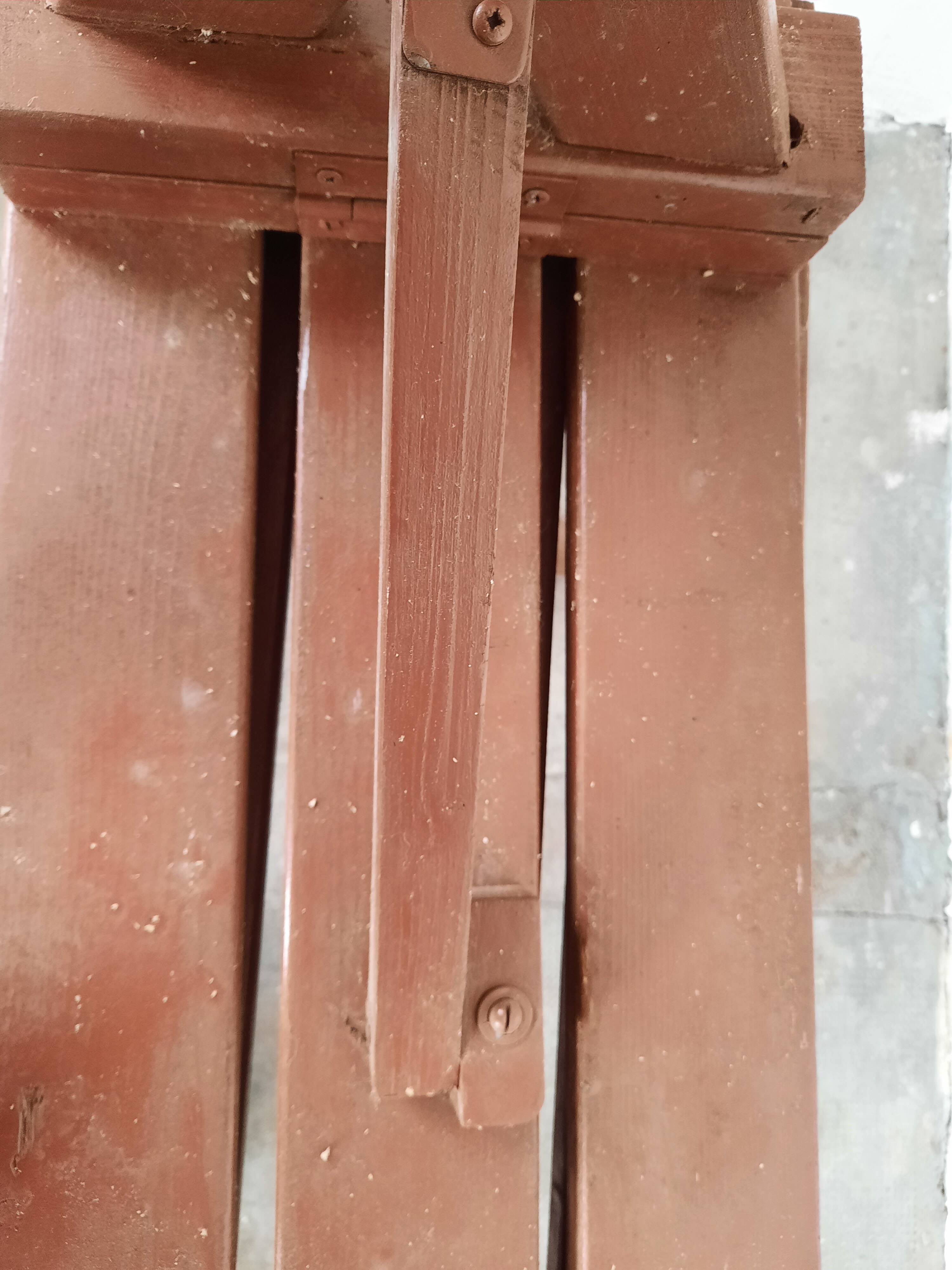 Paire de bancs pliant de  jardin  en bois