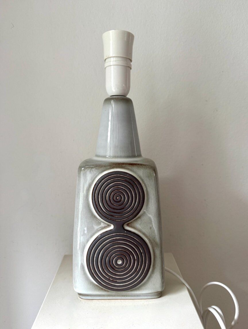 Table lamp in stoneware and ceramic by Einar Johansen for Søholm Stoneware, Denmark, 1960s