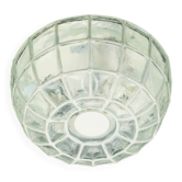 Mid Century Glass Ceiling Light From Limburg, Germany, 1960s/1970s