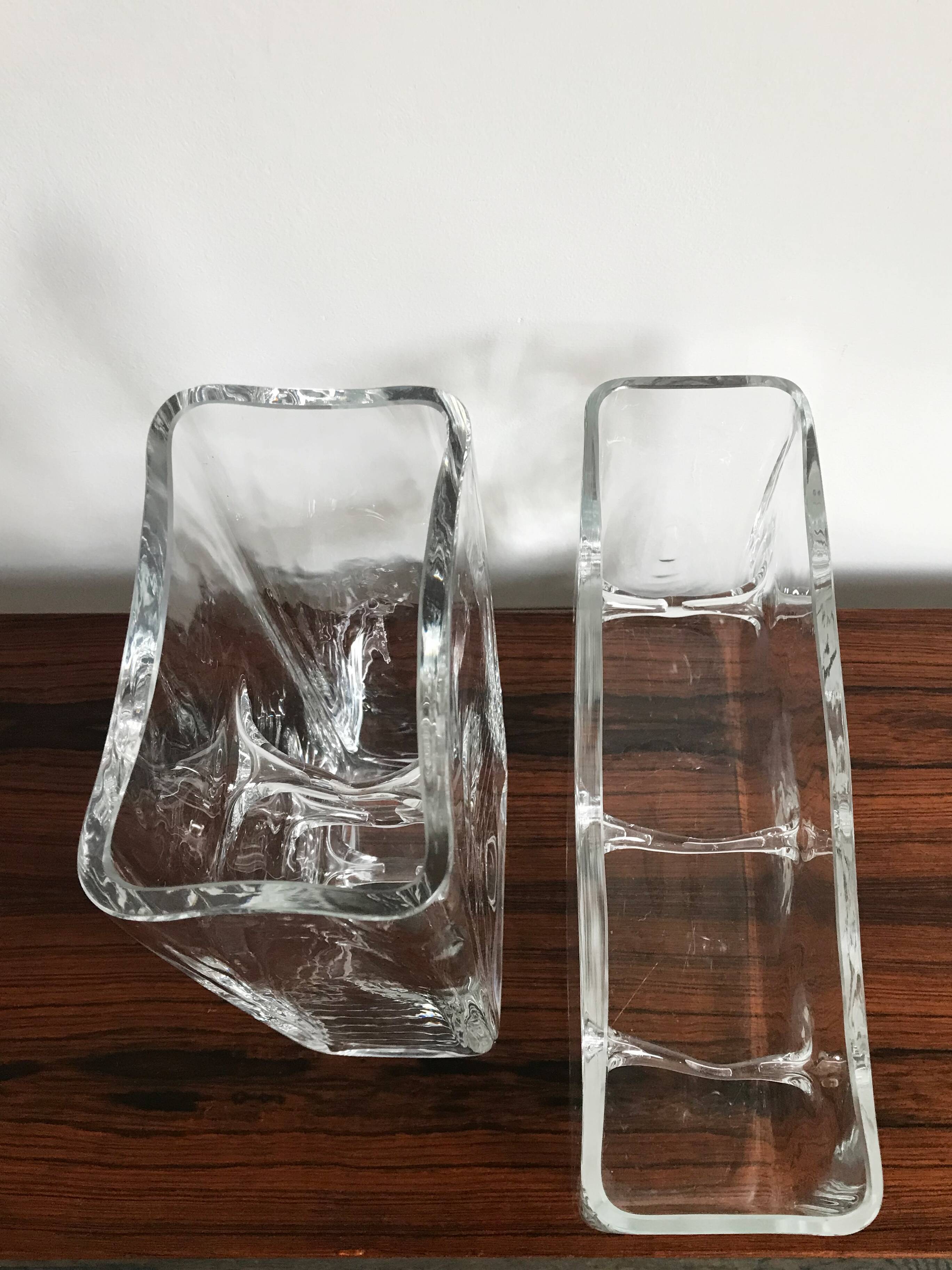 2 Murano glass vases design Toso Renato for Fratelli Toso, Italy 1964