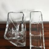 2 Murano glass vases design Toso Renato for Fratelli Toso, Italy 1964