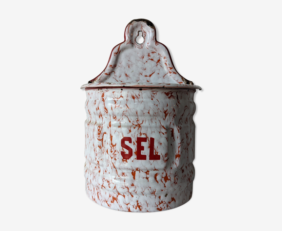 Boite à sel en tôle émaillée