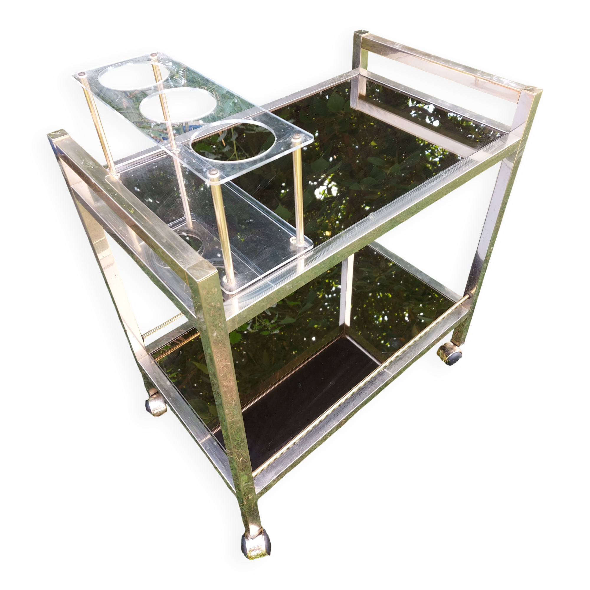 Vintage gold dessert trolley