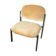 Fauteuil design velours et métal