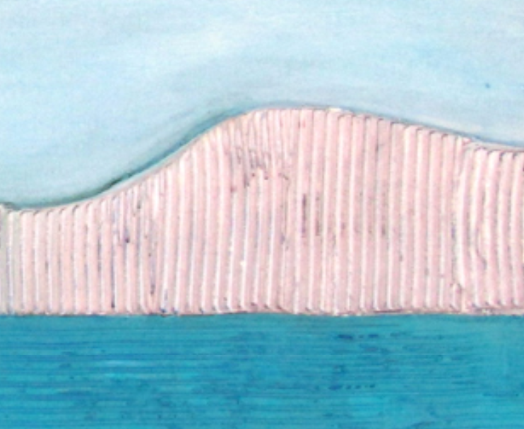 Acrylic painting ' Cliff ', Jacek Wendzonka