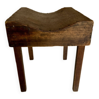 Tabouret Plywood courbé art populaire 1950