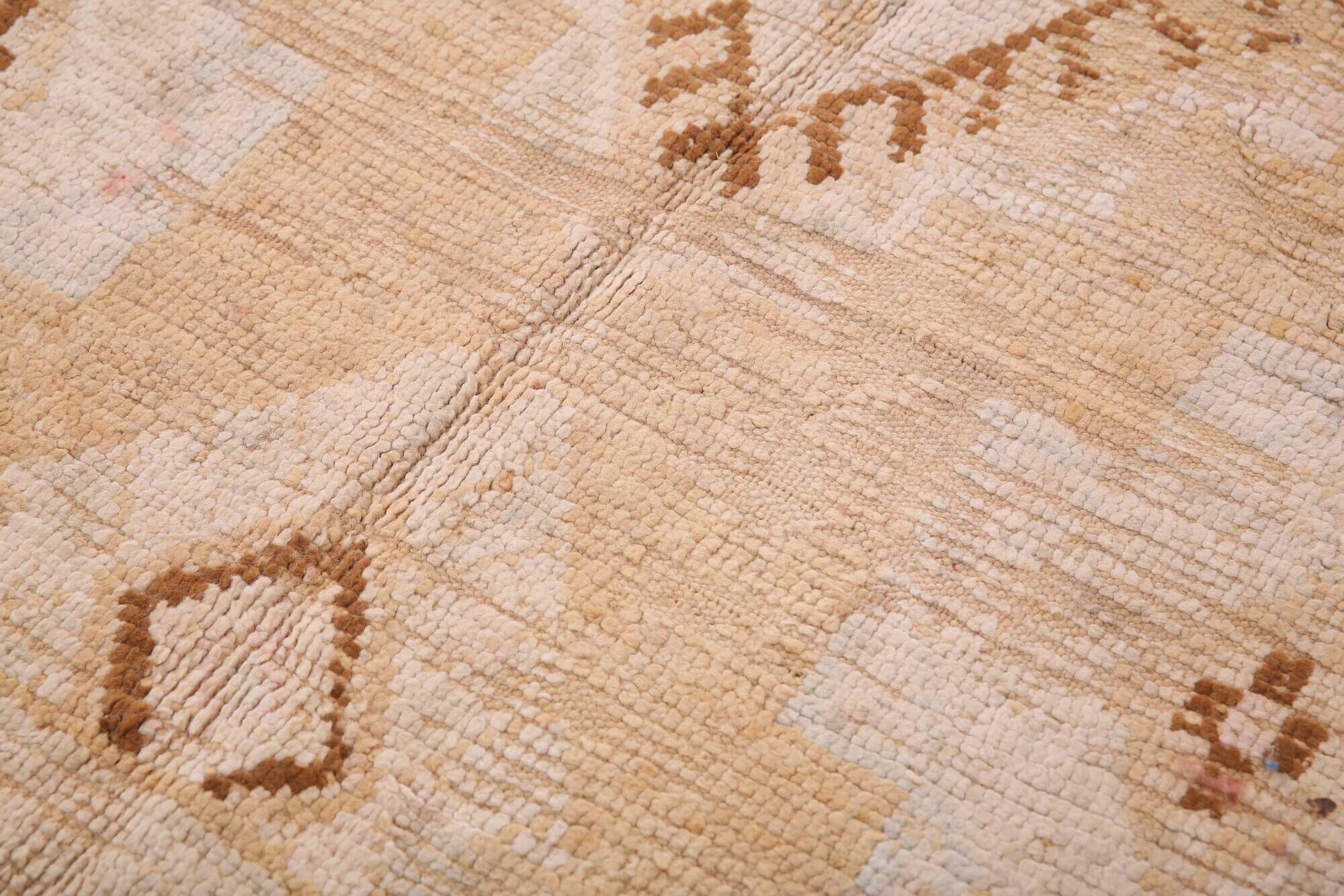 Yellow Vintage Moroccan Rug 181 x 314 cm, Berber Wool Rug, Bohemian Rug