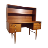Scandinavian vintage 1960s desk with removable shelf