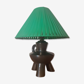 Lampe tripode en céramique années 50-60