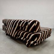 Rare vintage De Sede DS-80 sofa daybed 'stripes'
