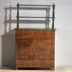 Antique emerald green kitchen cabinet (circa 1920)