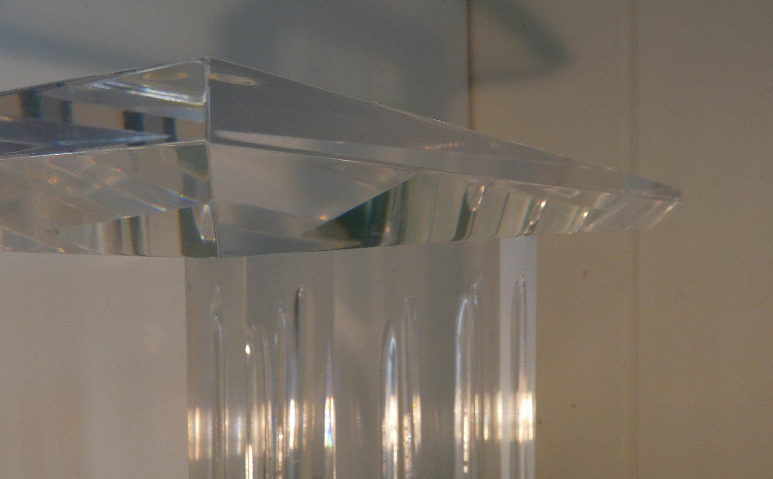 Vintage sculptural base for acrylic glass table, Italy, 2000s