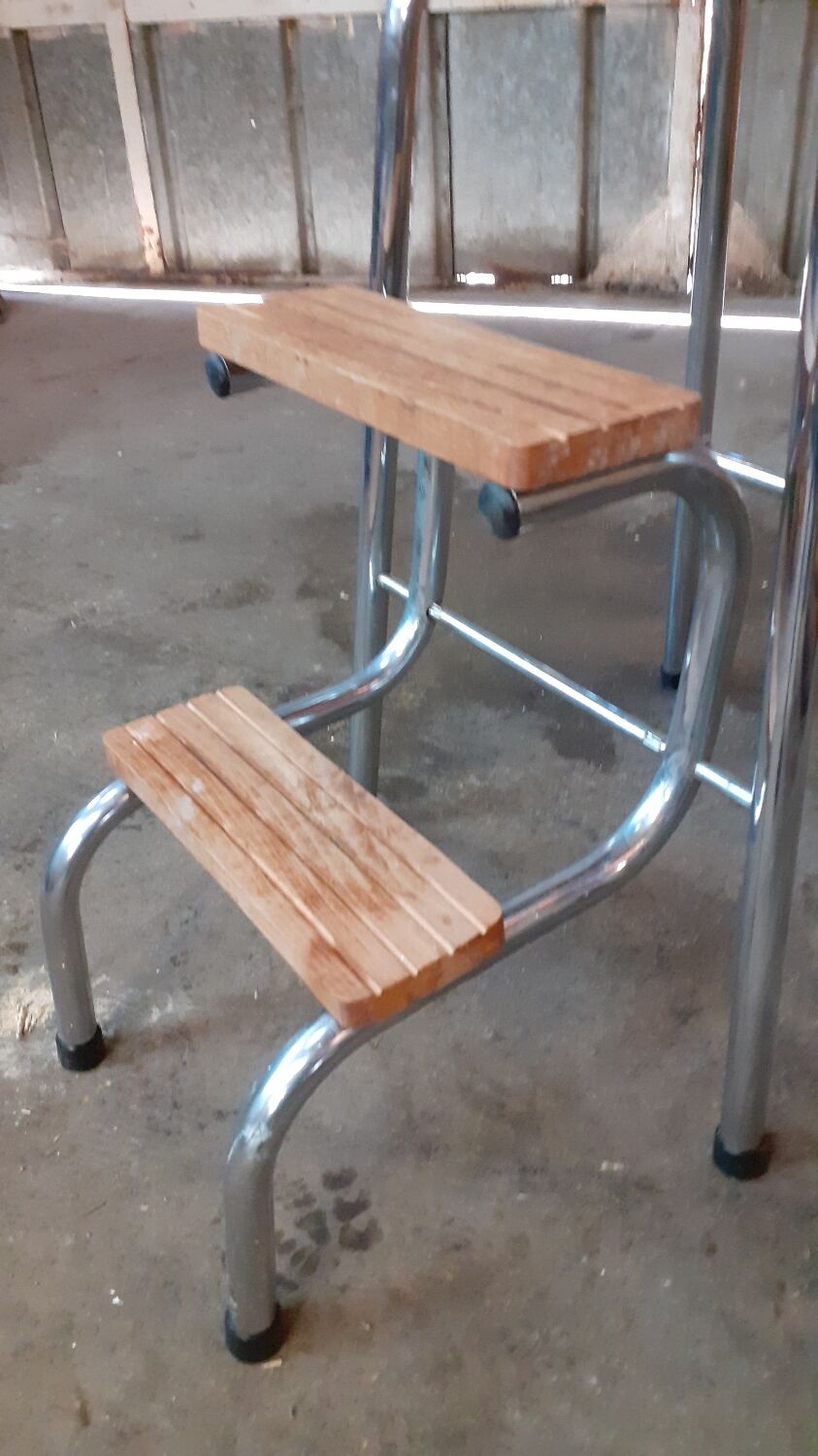 Vintage folding stepladder