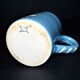 Soufflenheim terracotta pottery pitcher with blue goose decor