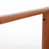 Table basse teck danois Trioh Mobler attribuée à Niels Bach, vintage, années 1960
