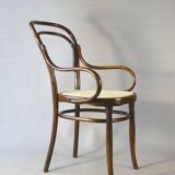 Cane bistro armchair N°14, by Hofmann 1895, Art Nouveau.