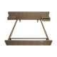 Bed with integrated bedside tables