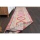 Vintage Turkish Oushak Handmade Wool Cotton Orange Runner Rug 73x311