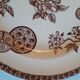 Set of 10 plates and a large oval dish - iron earth - model "marguerite"