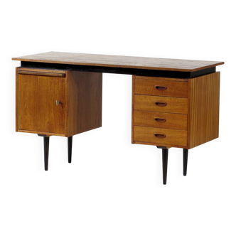 Bureau vintage moderne du milieu du siècle en teck, années 1960