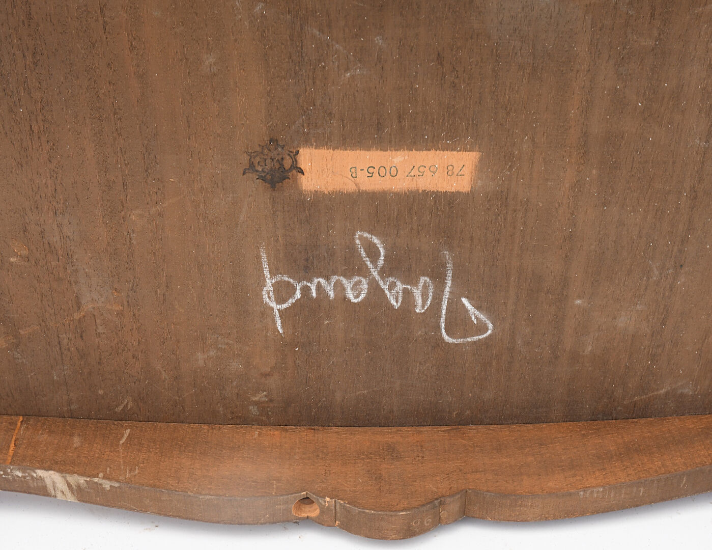 Coffee table in rosewood marquetry