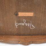 Coffee table in rosewood marquetry