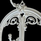 Pair of victorian cast iron hall stands