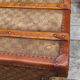 Malle de voyage en toile damier