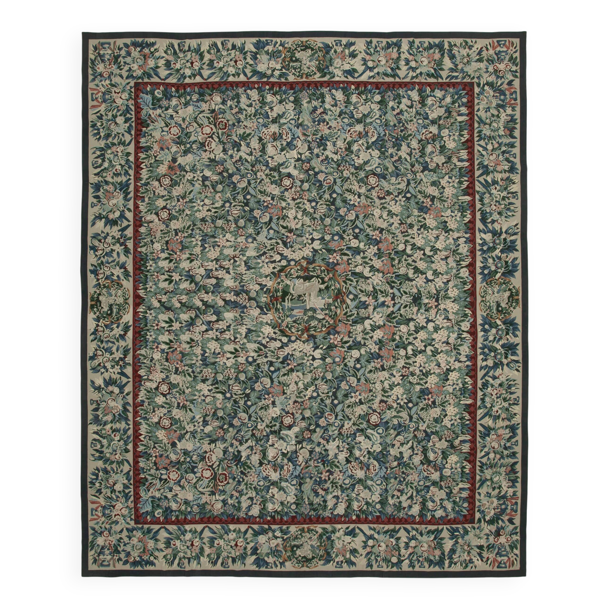 Handmade Vintage Flatweave Needlepoint Kilim 363 cm x 446 cm
