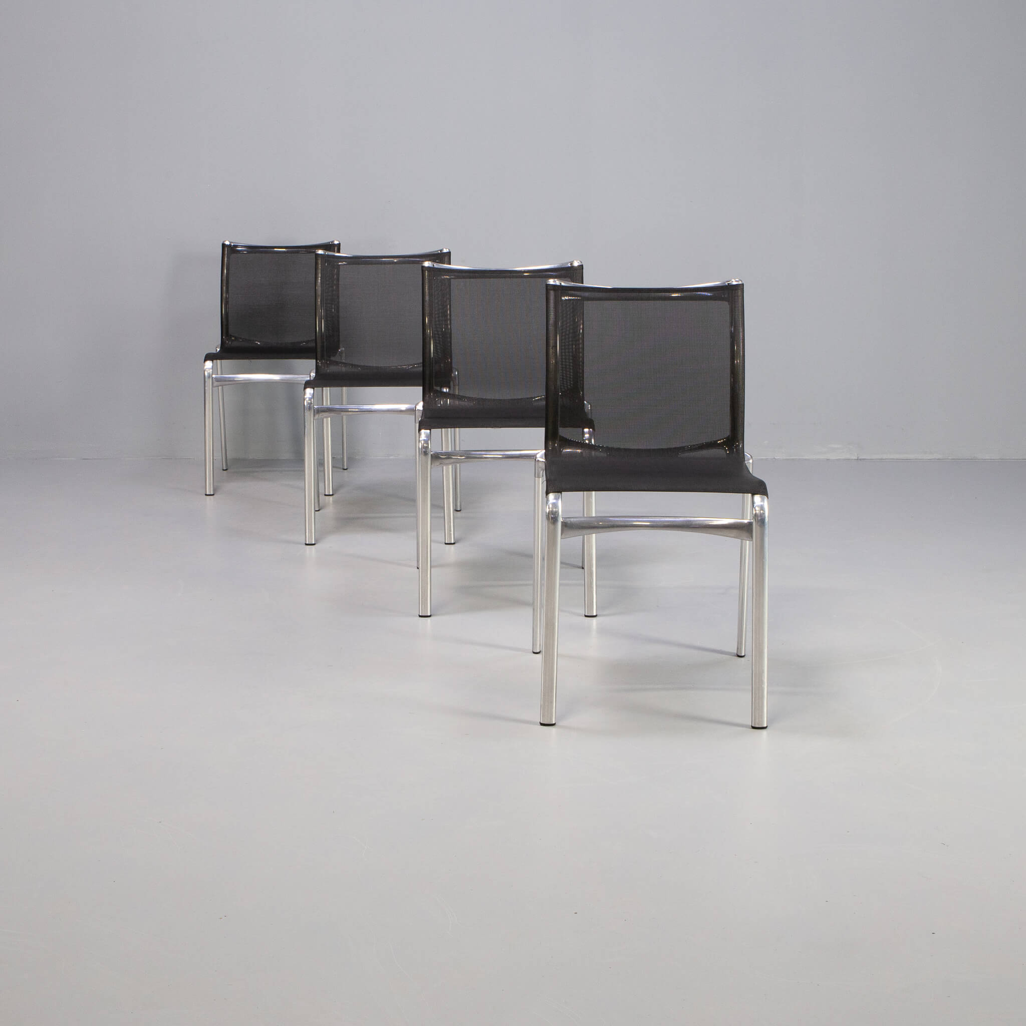 Alberto Meda model ‘416 High Frame’dining chair for Alias set/4