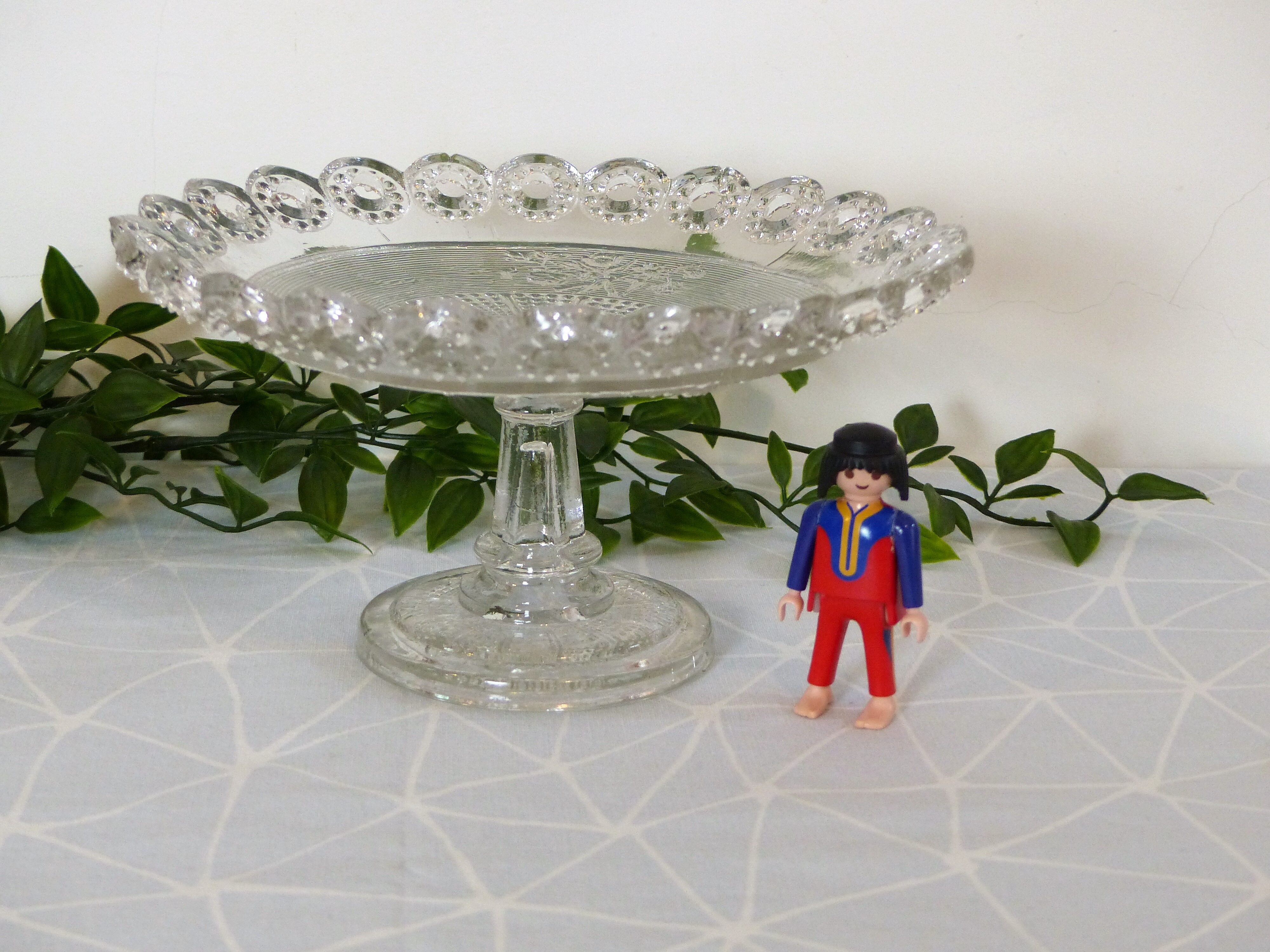 Fruit cup on foot moulded glass