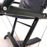 Weishäupl Werkstätten String leather lounge chair, 1980
