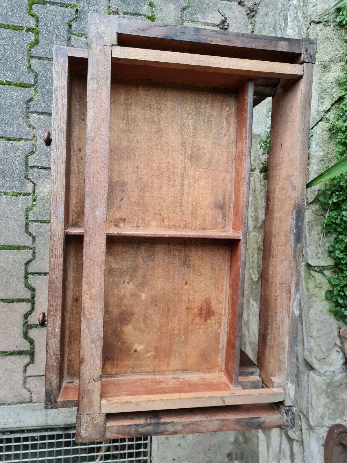Toilet cabinet with marble plate
