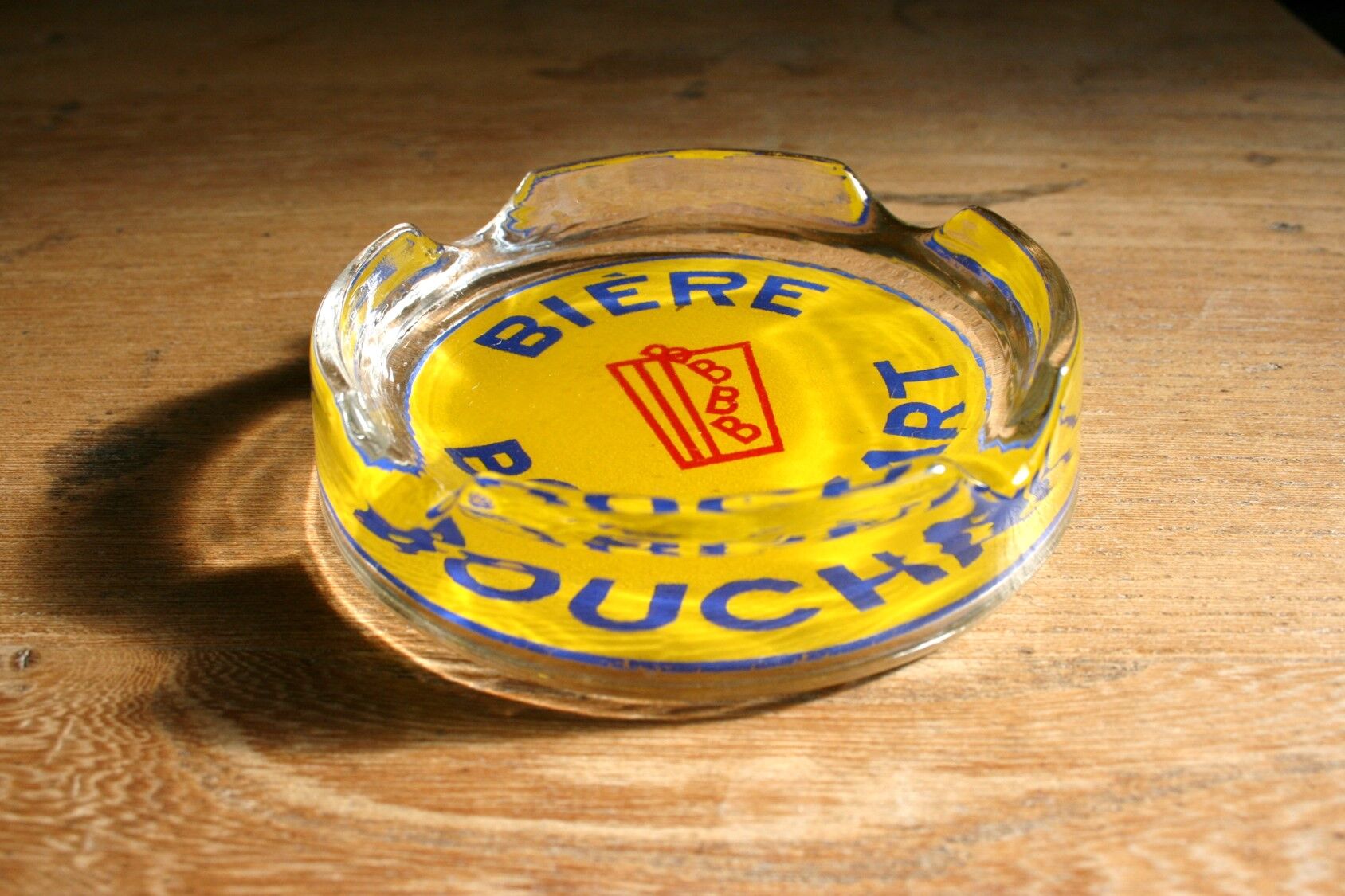Vintage ashtray glass Beer Bouchart