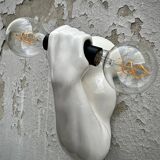 Wall light with dumbbells by Jean Claude Peiré