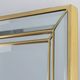 Hollywood Regency Metal Mirror by Deknudt, Belgium 20th Century