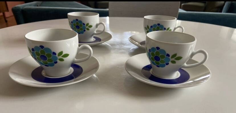 Lot de tasse à café seventies