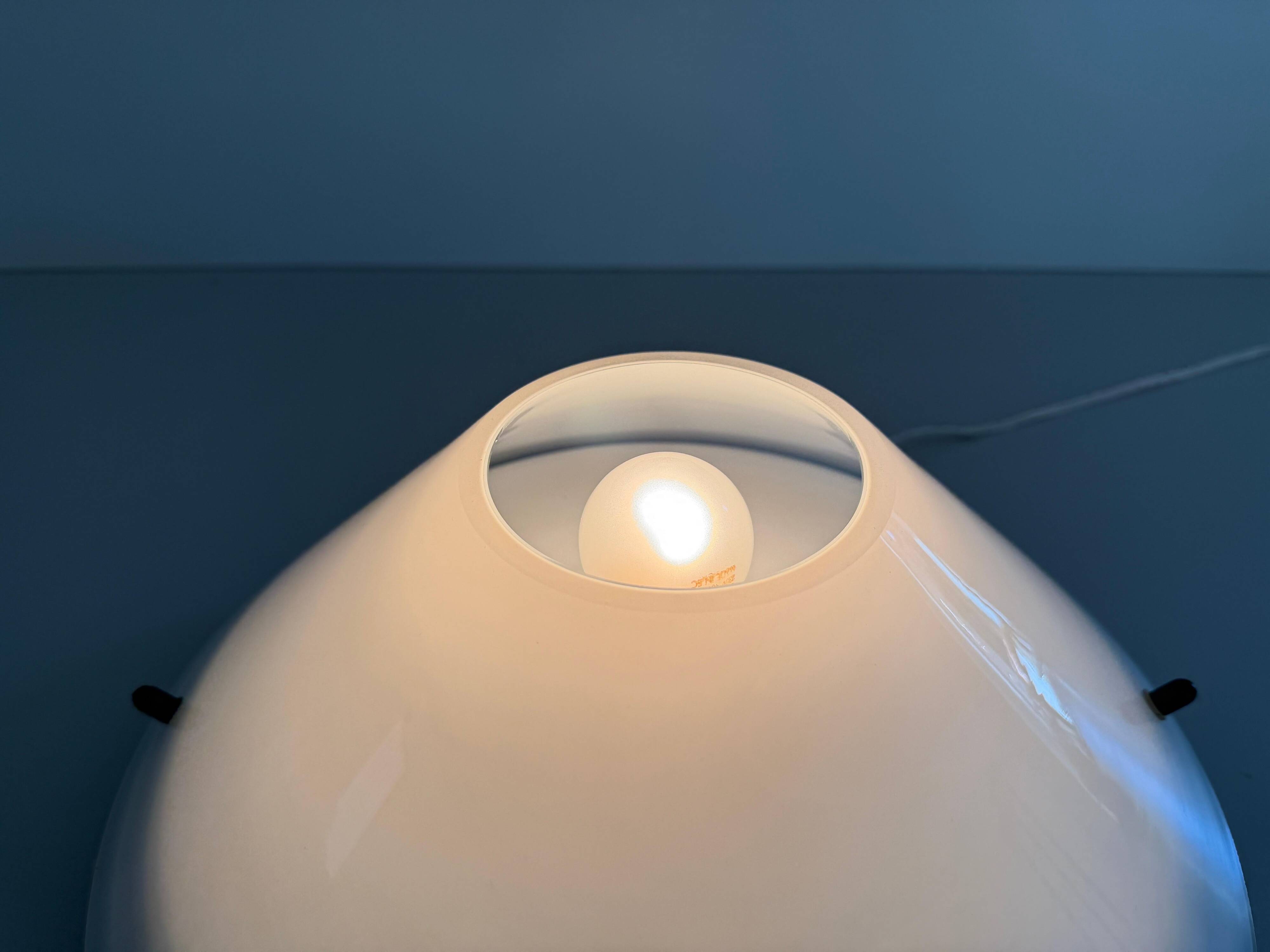 Simple opal glass wall light from the mid-century by Lamperti, 1960s, Italy.