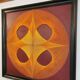 Vintage stretched wire painting from the 70s