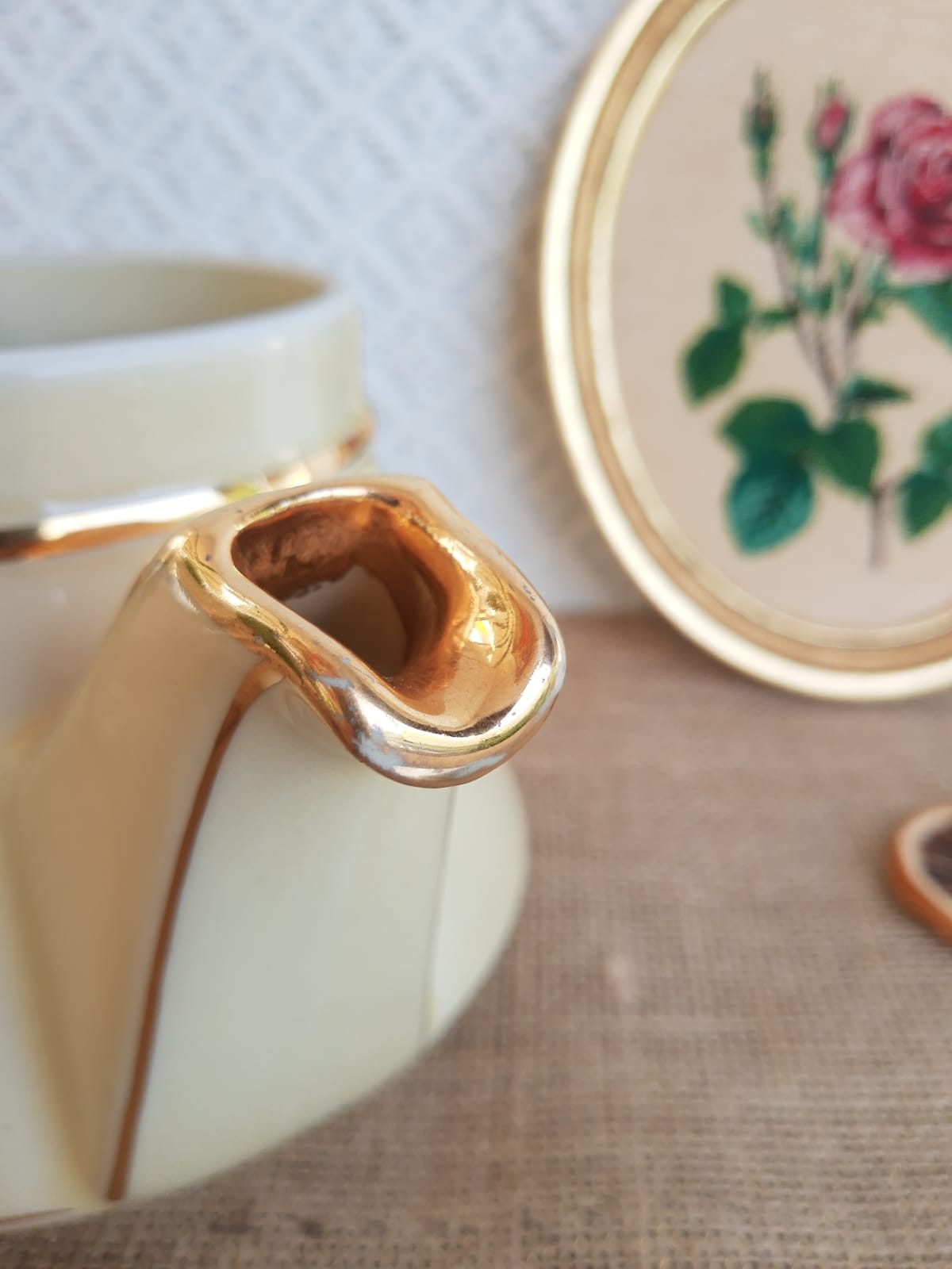 Old vintage ceramic tea and coffee maker