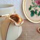 Old vintage ceramic tea and coffee maker