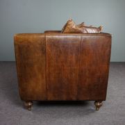 Contemporary classic sofa in sheepskin 2.5 seats