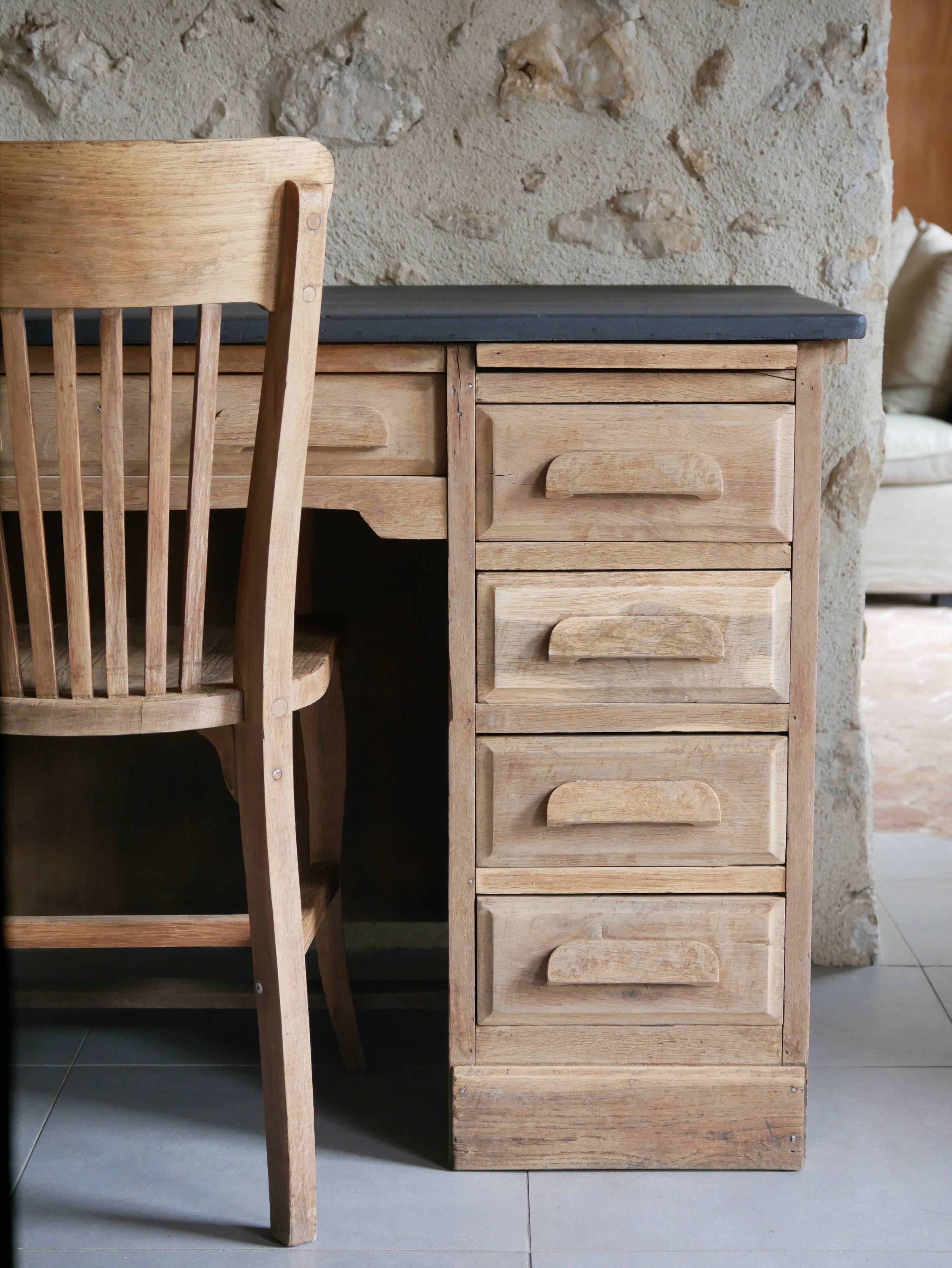 Desk and chair assembly