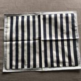Blue striped napkins