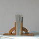 Mid-Century Wooden Bookends, 1950s, Set of 2